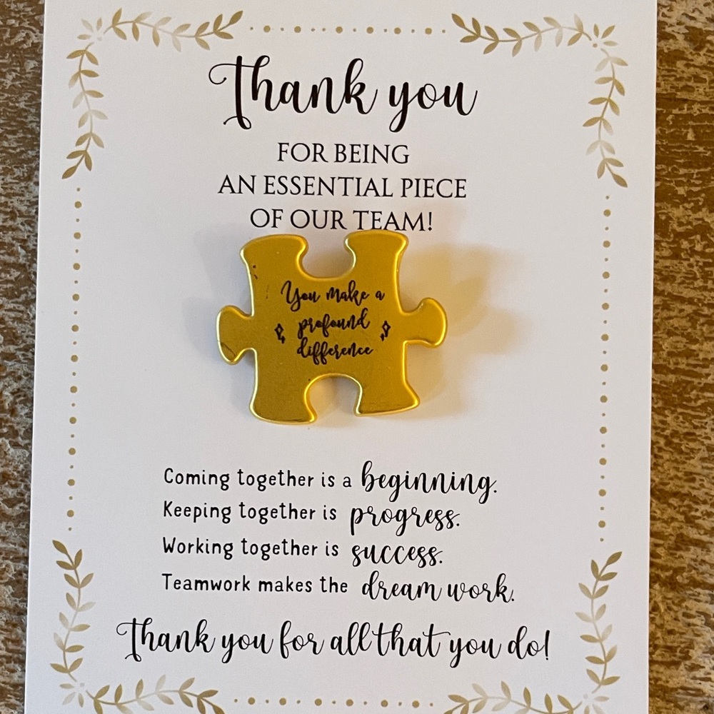 2 Piece Thank you staff gift